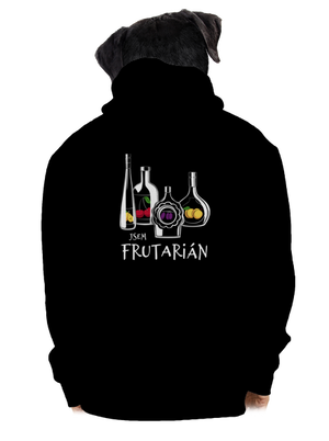 Frutarián pánská mikina na zip Black