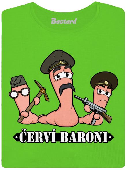 Červí baroni dámské tričko Apple Green