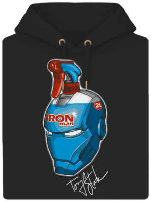 Čistič oken unisex mikina premium Dark Black