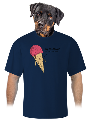 Zmrzlina unisex tričko oversized Midnight Blue