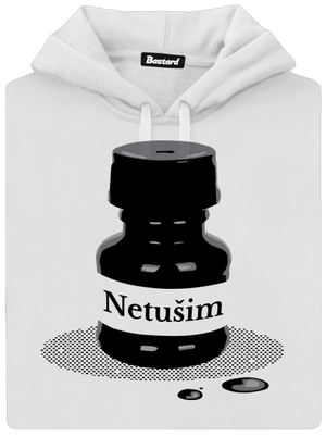 Netušim dámská mikina klokanka White