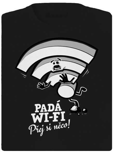 Padá wi-fi dámské sportovní tričko Black