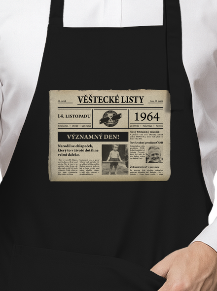 Věštecké listy zástěra Black