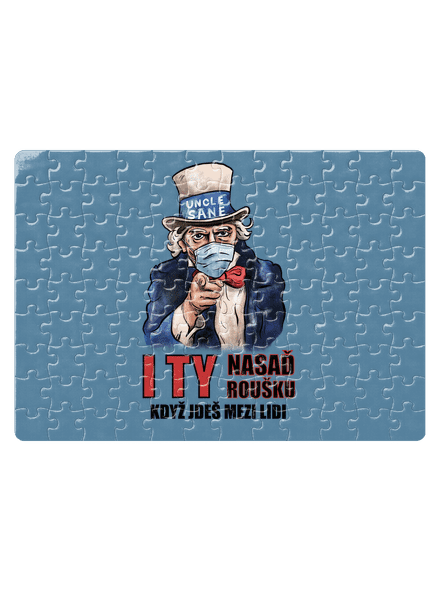 Nasaď roušku puzzle White