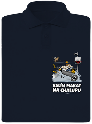 Valím na chalupu pánská polokošile Navy Mal
