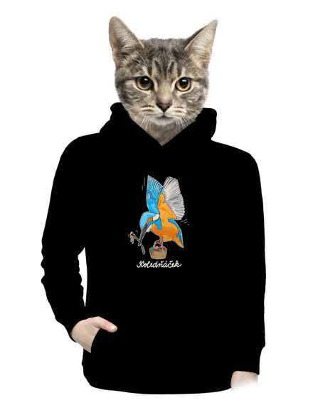 Koledňáček dámská mikina klokanka Black