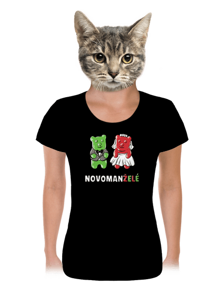 Novomanželé z želé dámské tričko Black