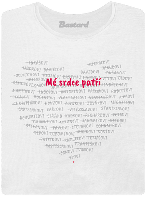 Mé srdce patří dámské tričko White