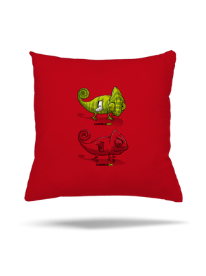 Zapnuto vypnuto polštář Red