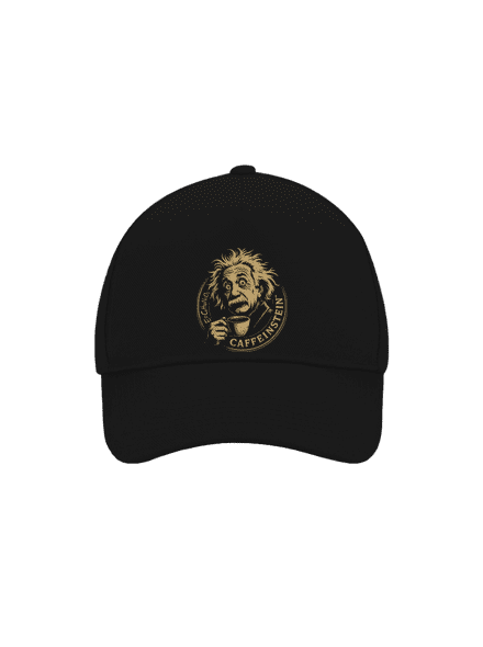 Caffeinstein kšiltovka baseballka Black