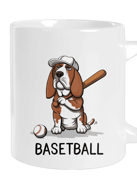Basetball velký hrnek White