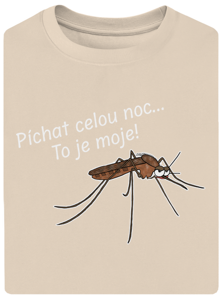 Komár s výdrží unisex tričko oversized Almond