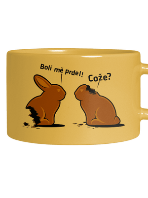 Bolí mě prdel hrnek makronka Yellow Macaron