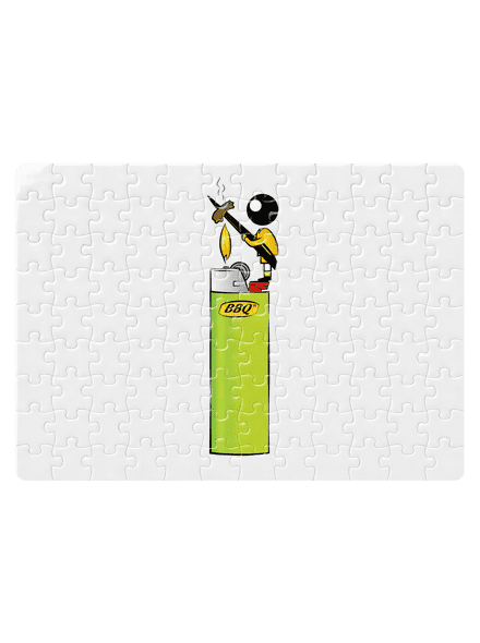 Panáček puzzle White