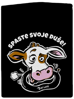 Spaste svoje duše pánská mikina na zip Black