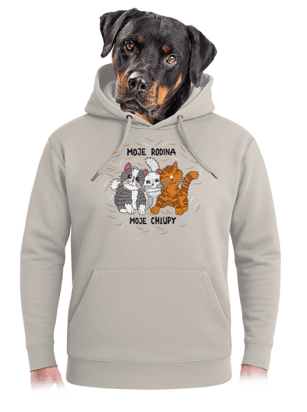 Moje rodina unisex mikina premium Pastel Macchiato