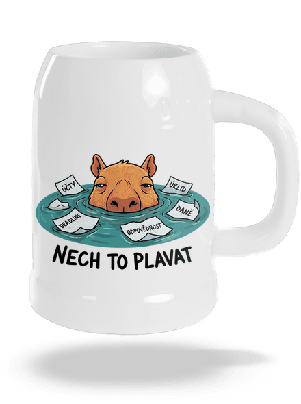 Nech to plavat půllitr White
