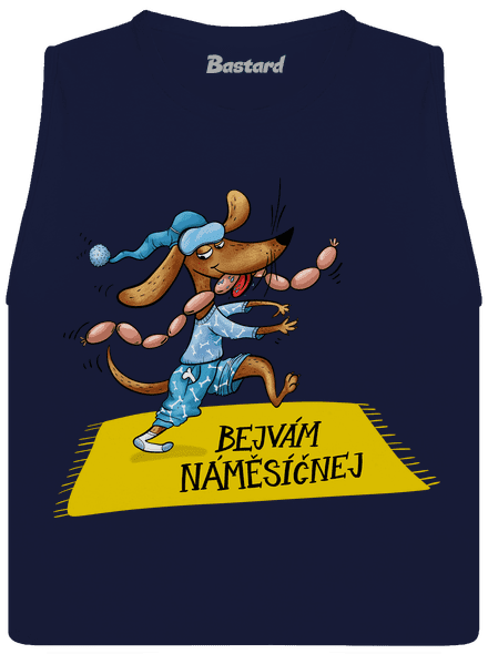 Bejvám náměsíčnej dámské tílko volné Navy