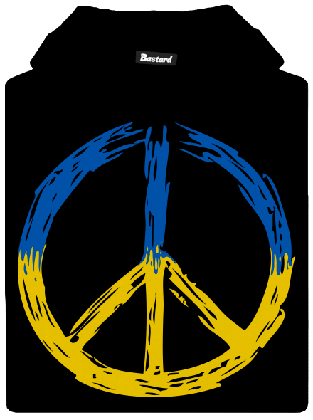Ukrajina - Peace dětská mikina klokanka Black