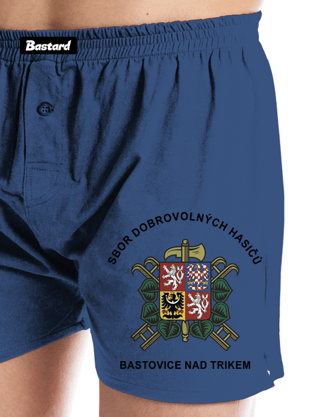 Sbor dobrovolných hasičů s vlastním erbem obce pánské trenky Blue
