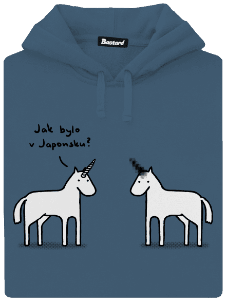 Pornorožec dámská mikina klokanka Denim