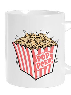 Popporn velký hrnek White