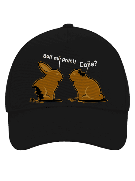 Bolí mě prdel kšiltovka baseballka Black