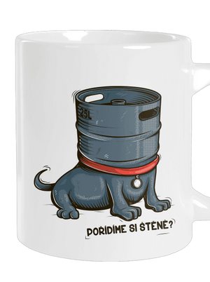 Štěně velký hrnek White