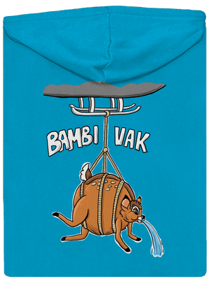 Bambi vak dámská mikina na zip Blue Atol