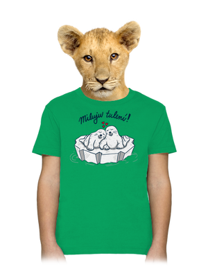 Miluju tulení dětské tričko Kelly Green