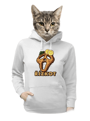 Řízkot dámská mikina klokanka White