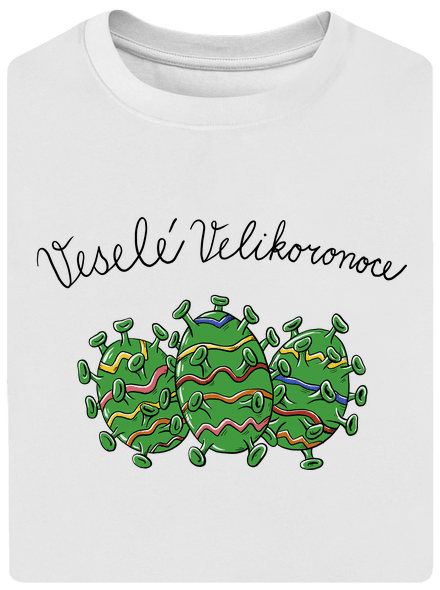 Veselé Velikoronoce unisex tričko oversized White