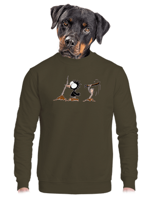 unisex mikina bez kapuce