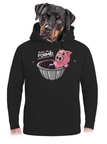 Ve formě unisex mikina premium Dark Black