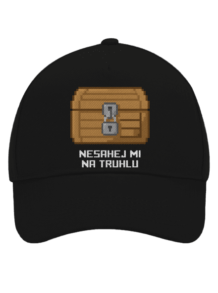 Nesahej mi na truhlu kšiltovka baseballka Black