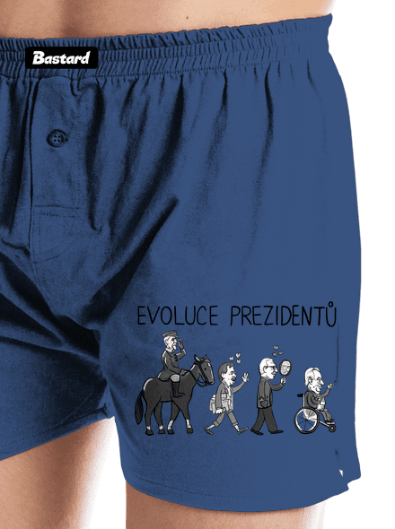 Evoluce prezidentů pánské trenky Blue