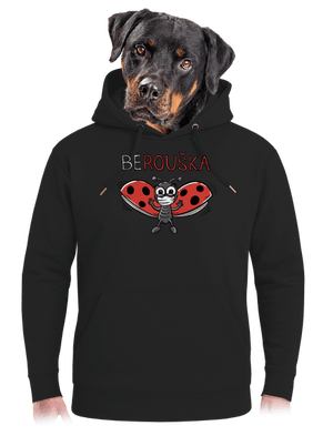 Berouška unisex mikina premium Dark Black