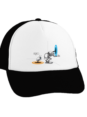 Portal kšiltovka truckerka Black cap