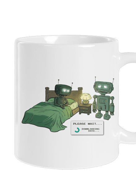 Robotí romantika klasický hrnek White
