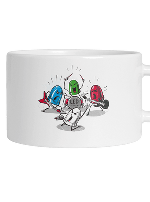 Led Zeppelin hrnek makronka White