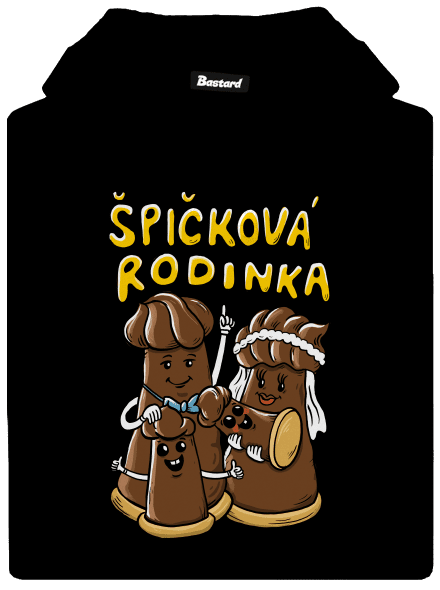 Špičková rodina II dámská mikina klokanka Black