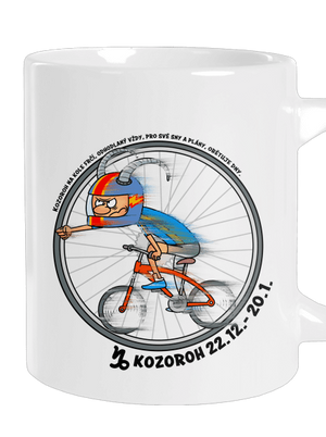 Cyklistický horoskop: Kozoroh velký hrnek White
