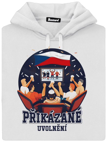 Přikázané uvolnění dámská mikina klokanka White