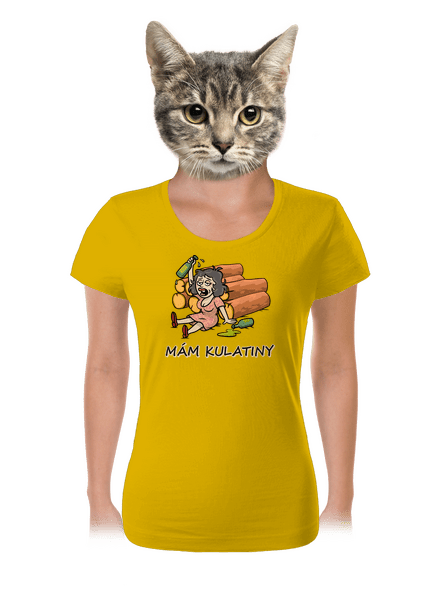 Mám kulatiny dámské tričko Yellow