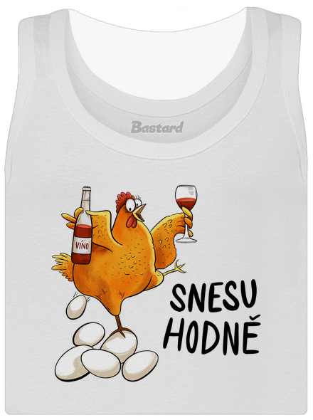 Snesu hodně dámské tílko klasické White
