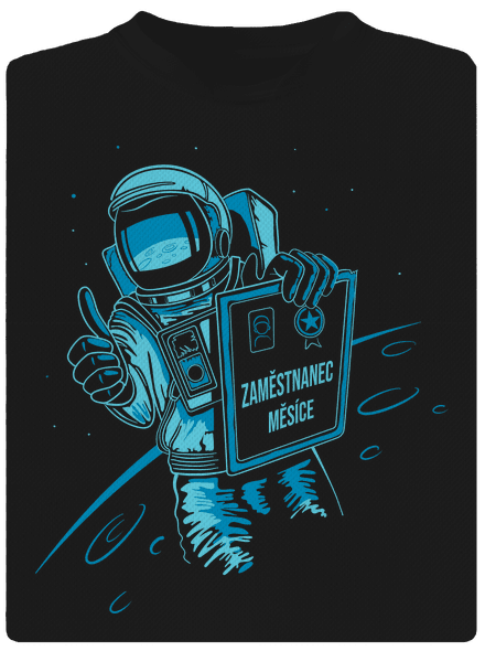 Zaměstnanec měsíce dětské sportovní tričko Black