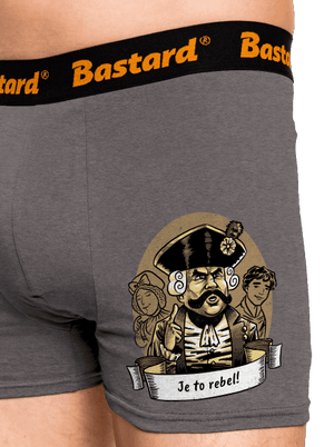 B14: S čerty nejsou žerty boxerky Gray Melange