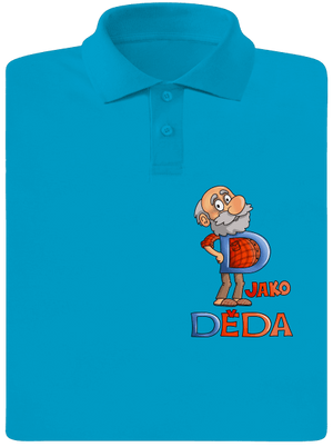 D jako děda pánská polokošile Blue Atol