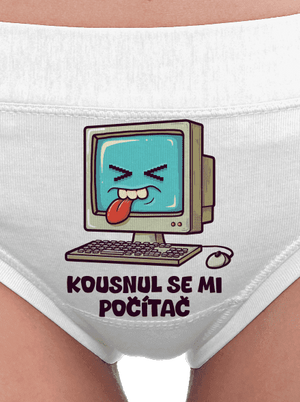 Kousnul se mi počítač dámské kalhotky White