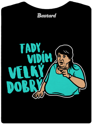 Velký dobrý dámské tričko premium Black